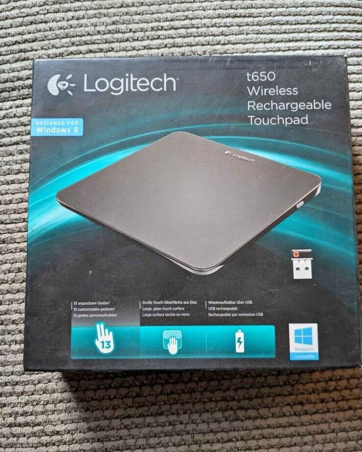 Rare Logitech Touchpad T650 Mouse Brand New In Open Box.