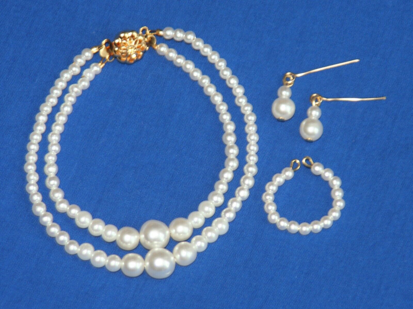 Double Pearl Jewelry Set for 18\