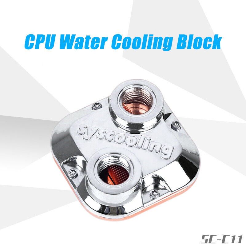 Pure C11 CPU Water Cooled Block Copper Water Cooling Block For Intel AMD Quality
