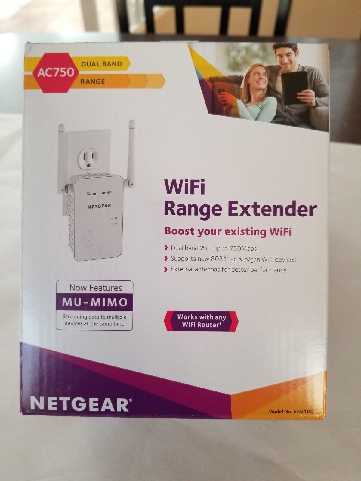 NETGEAR EX6100 Dual Band Gigabit Ac750 Wi-fi Range Extender