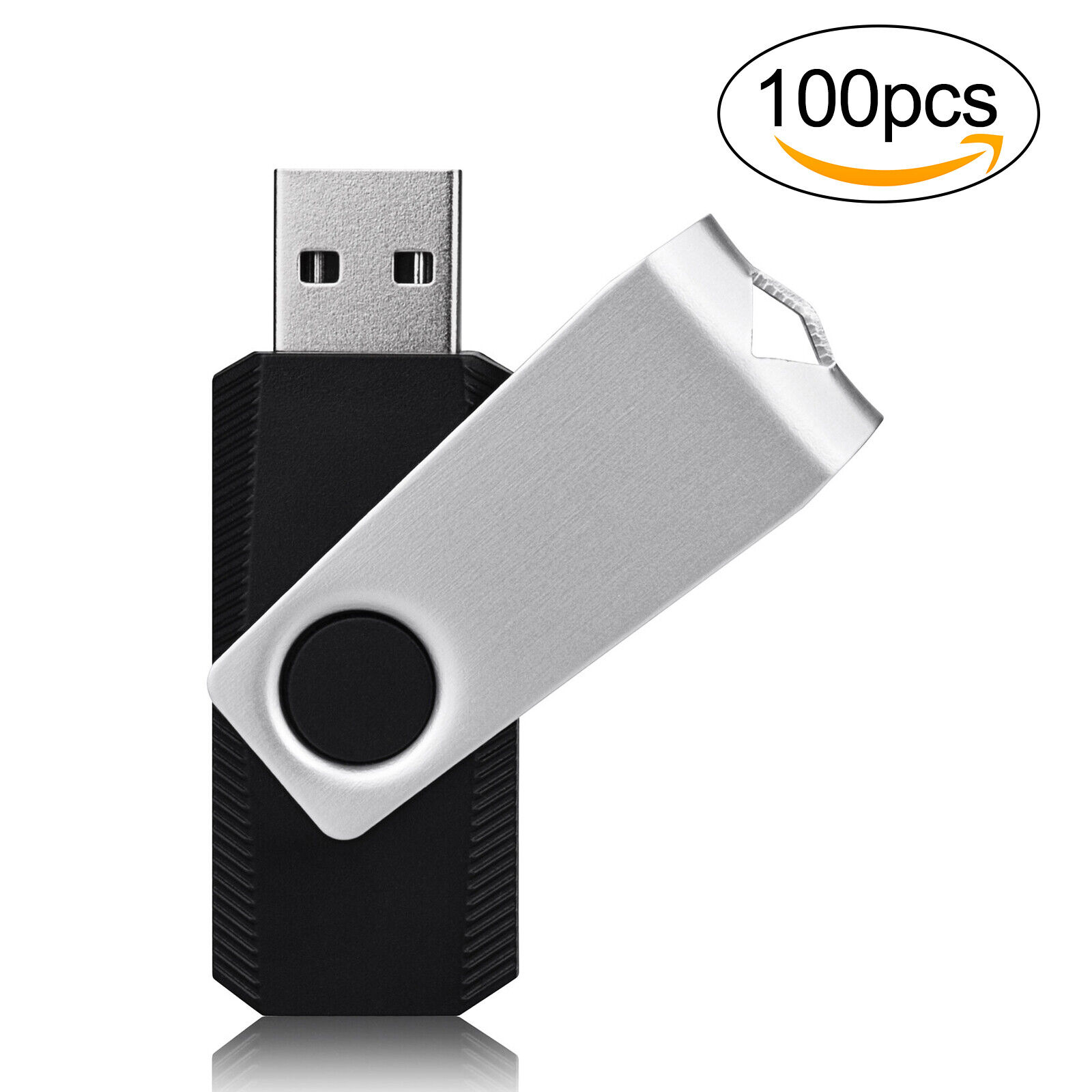Wholesale Sale 2GB USB2.0 100PCS Metal Swivel Style USB Flash Drive Memory Stick
