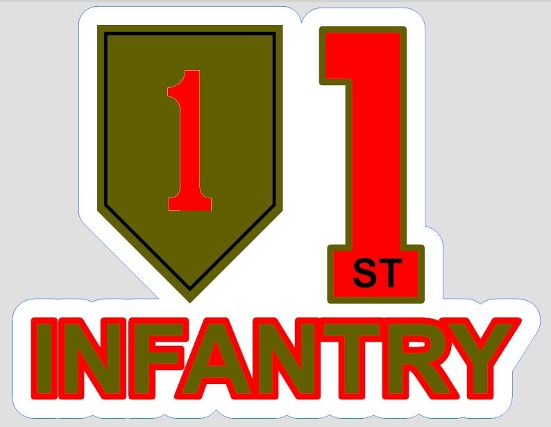 US Army 1st Infantry Division Sticker (Select your Size)
