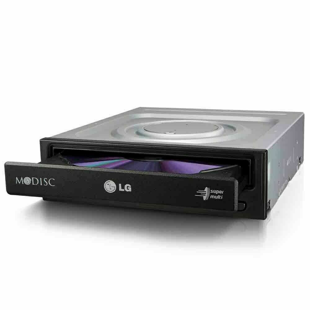 Hitachi-LG GH24NSD5 Internal DVD Rewriter Black OEM M-Disk DVD±R 24x CD-R 48x