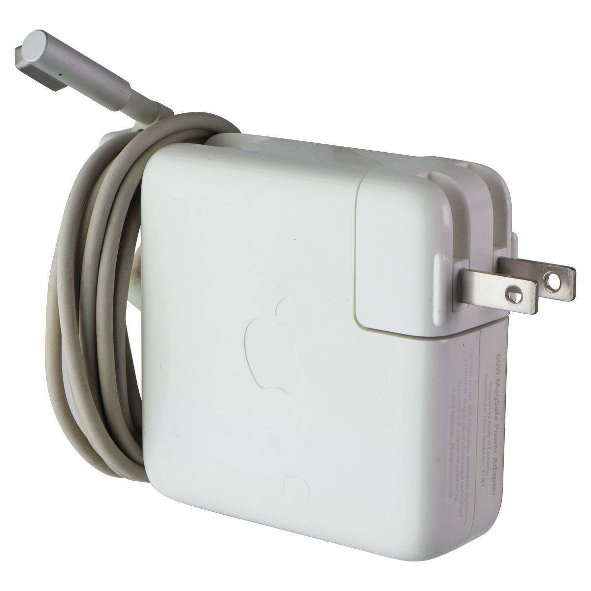 Apple (60W) L-Tip MagSafe Power Adapter (A1184) - White (FOLDING PLUG ONLY)
