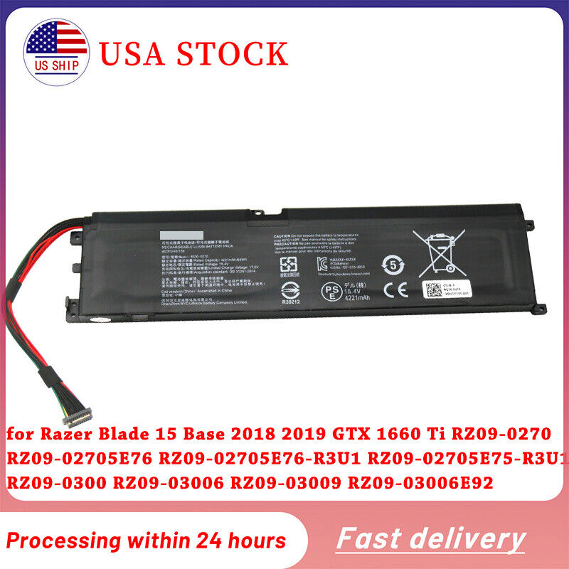 Genuine RC30-0270 Battery f Razer Blade 15 2019 Base RZ09-03009E97 RZ09-02705E75