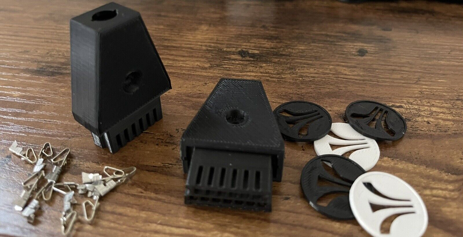 Pair Of Atari SIO Cable Plugs with Molex Pins