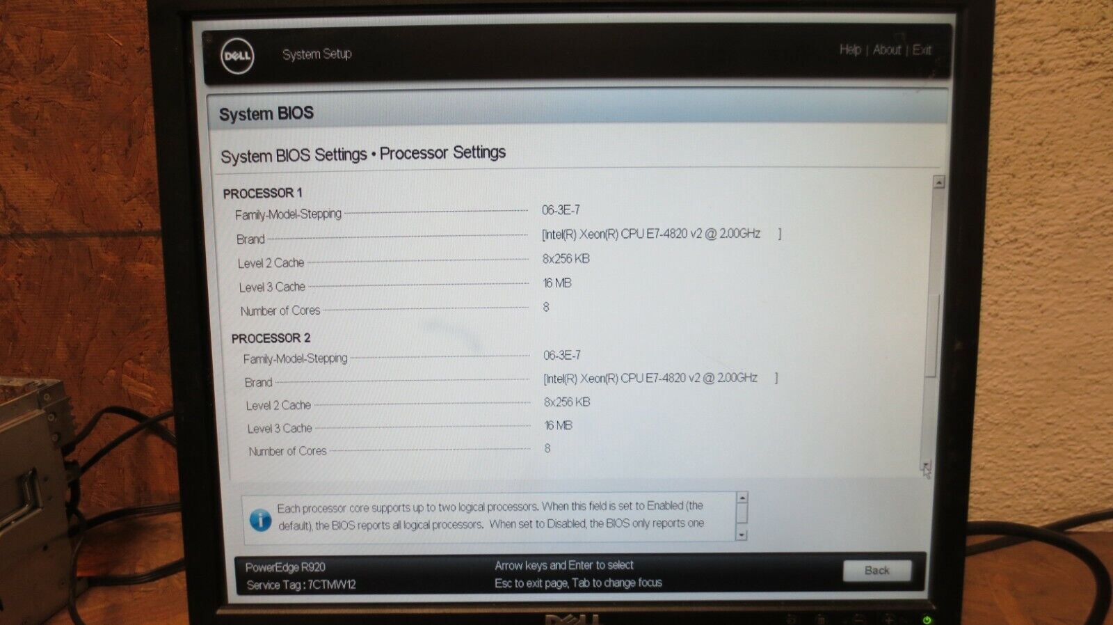Dell PowerEdge R920 - 2 x E7-4820 v2@ 2.00GHZ, RAM 32GB, H730P, iDRAC7, NO HDD