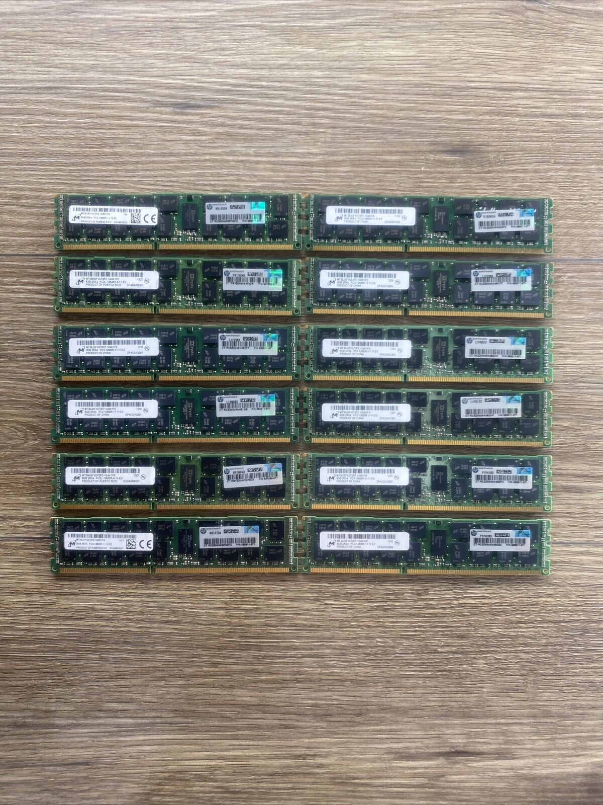 96GB (12x8GB) DDR3 PC3-12800R ECC Reg Server Memory RAM (HP Official) 🔥