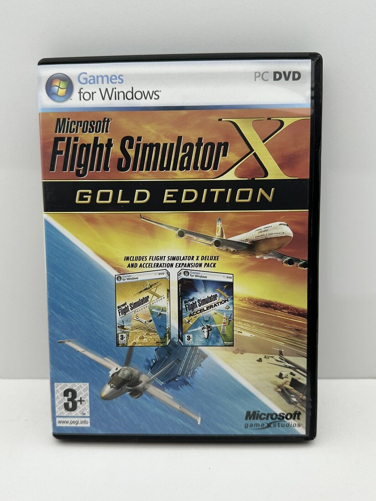 Microsoft Flight Simulator X Gold Edition PC Game 2008 Complete with Keys