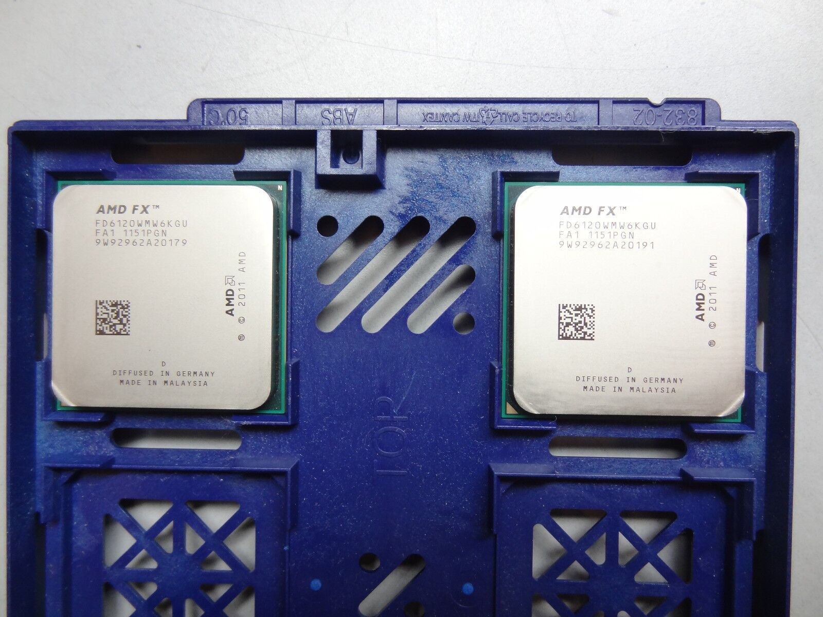 AMD FX-6120 3.5GHz Six-Core CPU FD6120WMW6KGU Socket AM3+ (Lot of 2) #TQ1500