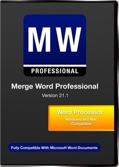 Merge Word Professional (Version 21.1) Microsoft Word Alternative