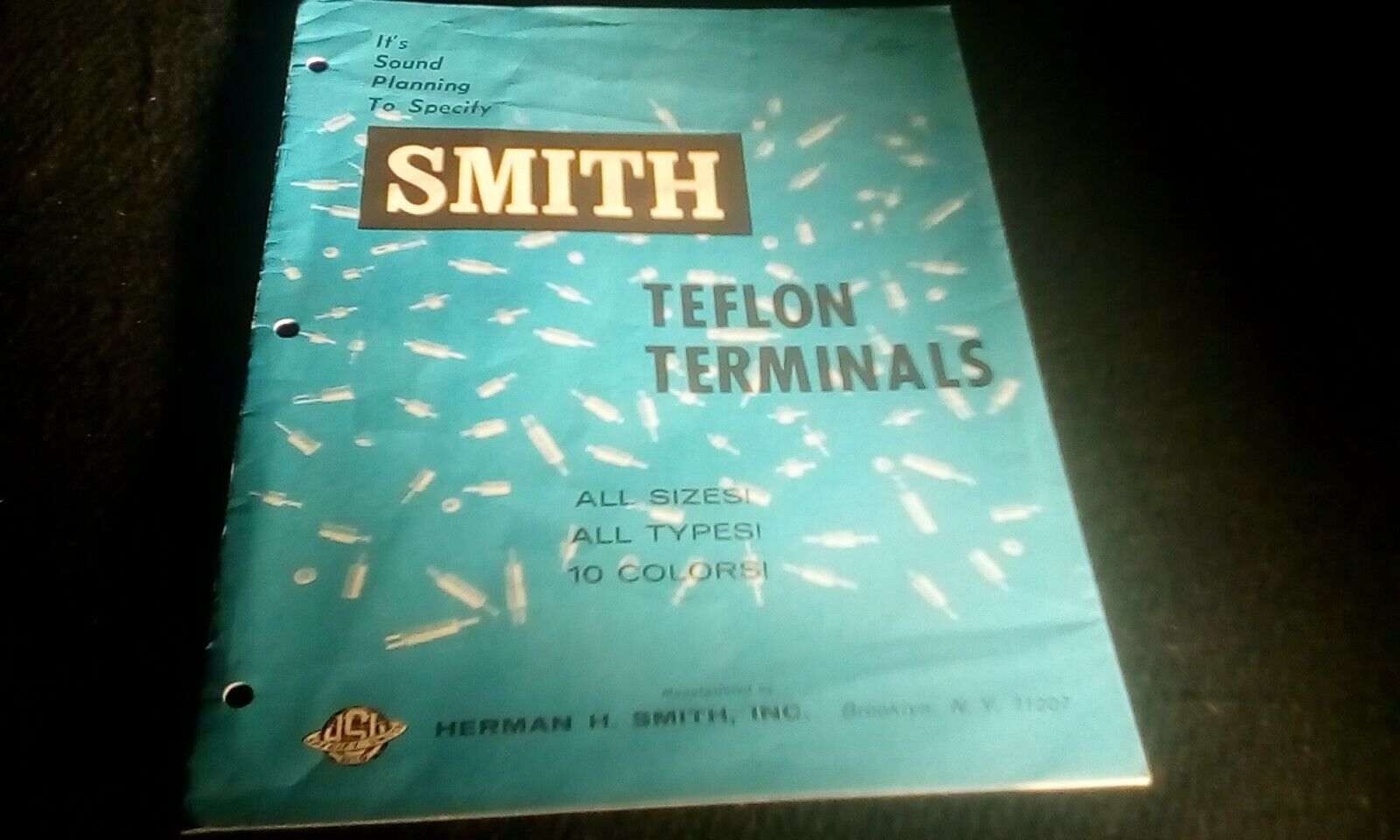 Vintage 1965 Herman Smith Teflon Terminals Brochure Guide 12 Pages Brooklyn, NY