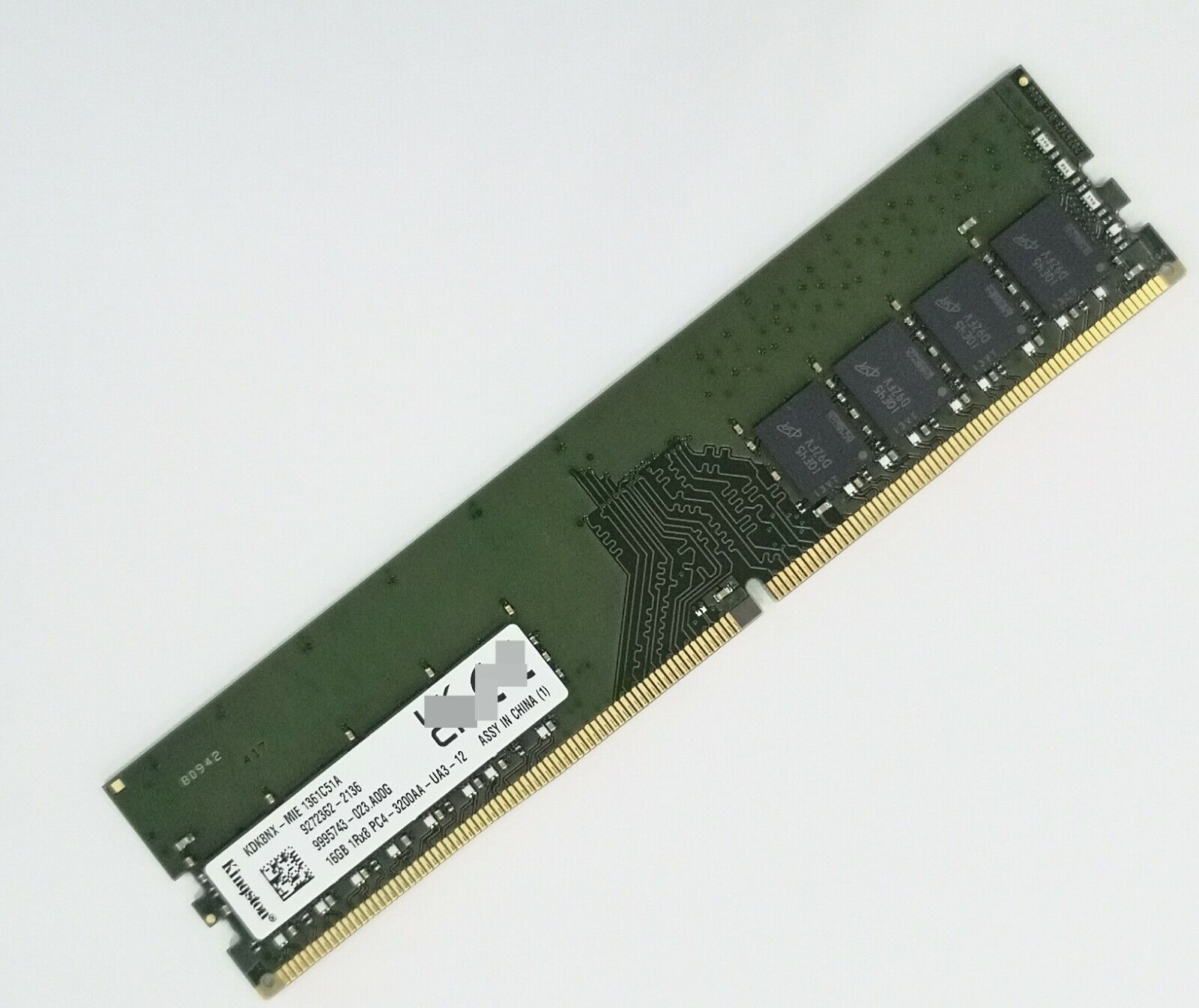 Kingston 16GB DDR4 3200MHz Desktop RAM 1Rx8 PC4-3200AA-UA3-12 DIMM Original