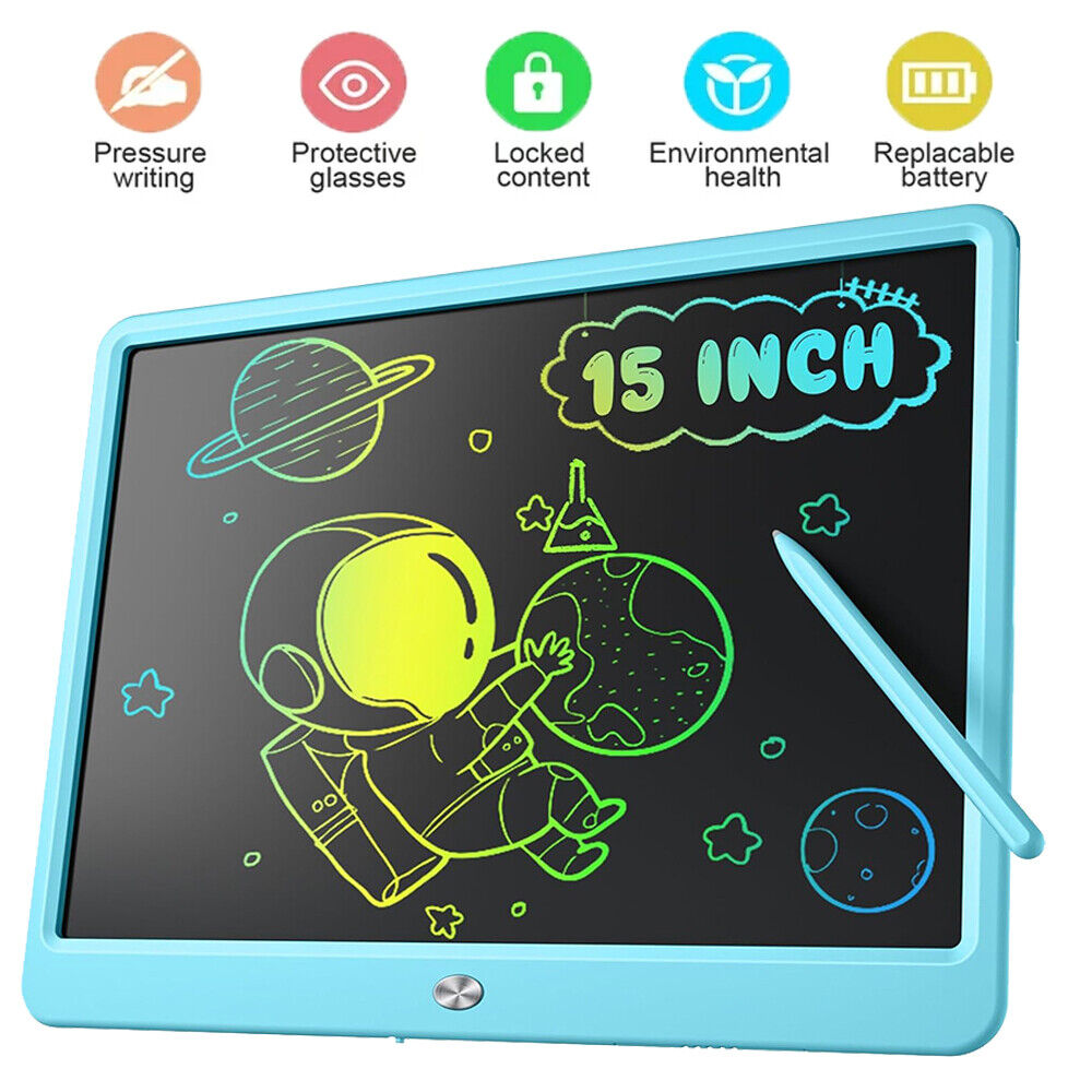 15inch LCD Writing Tablet Electronic Colorful Doodle Board Drawing Pad Kids Gift
