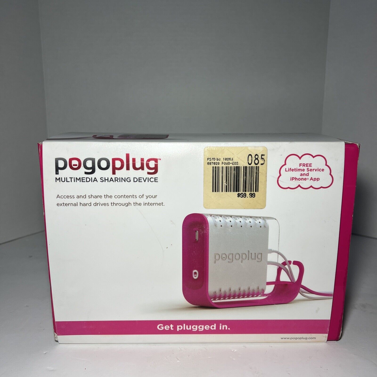 Pink PogoPlug Personal Cloud Sharing Device - POGO-E02