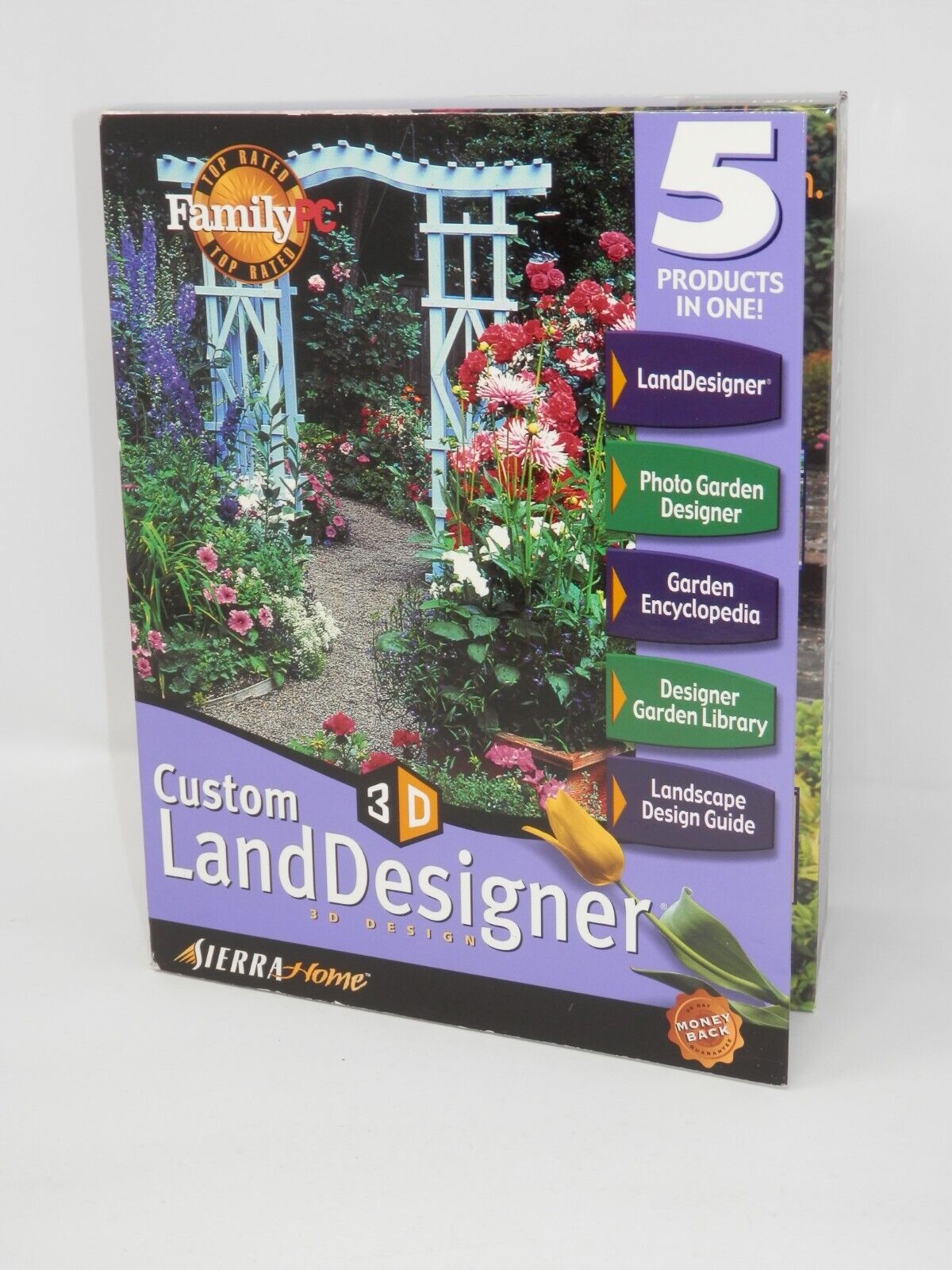 Sierra Home Custom 3D LandDesigner Software 2001 Landscaping Windows 98/2000 NOS