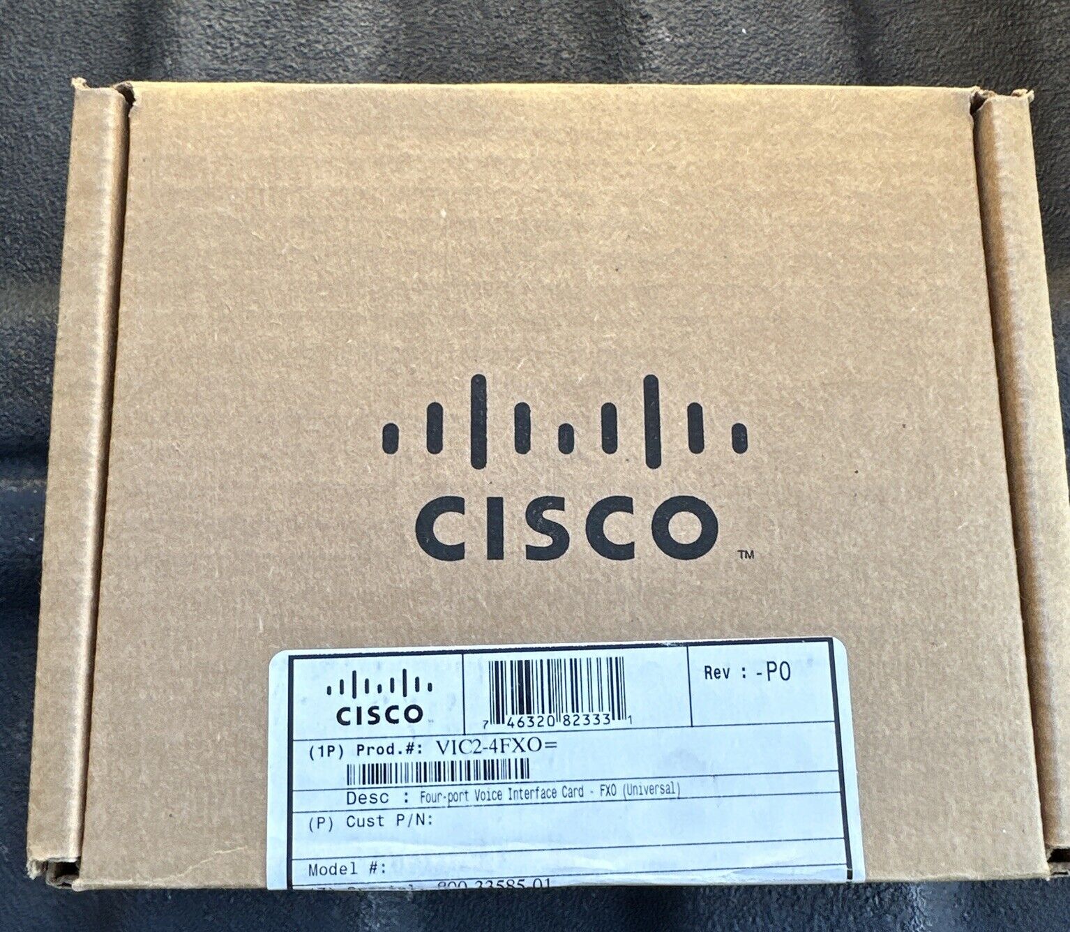 CISCO PART# VIC2-4FXO= 4 PORT VOICE INTERFACE CARD NEW IN BOX FXO UNIVERSAL