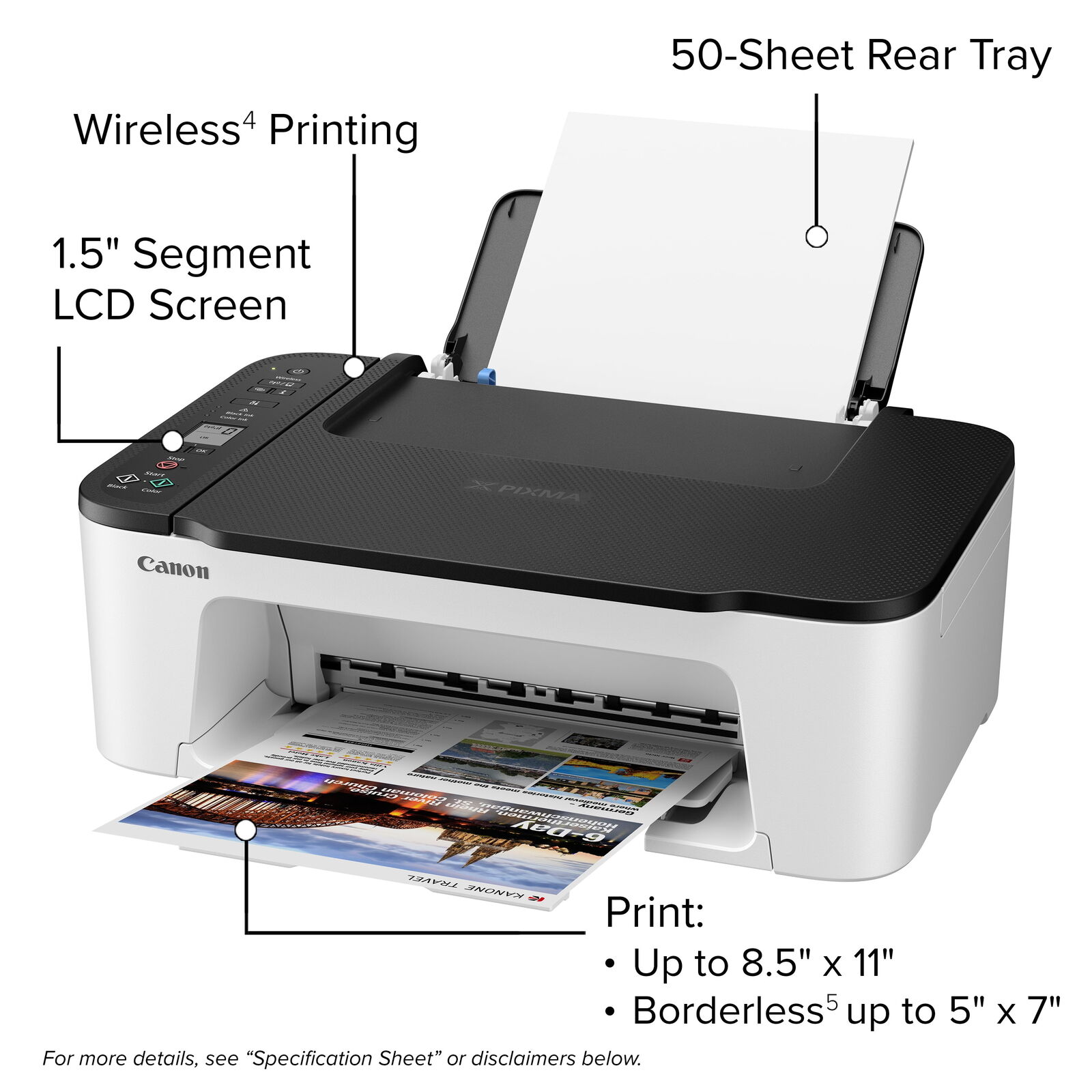 PIXMA TS3522 All-in-One Inkjet Wireless Scanner Printer with Ink included