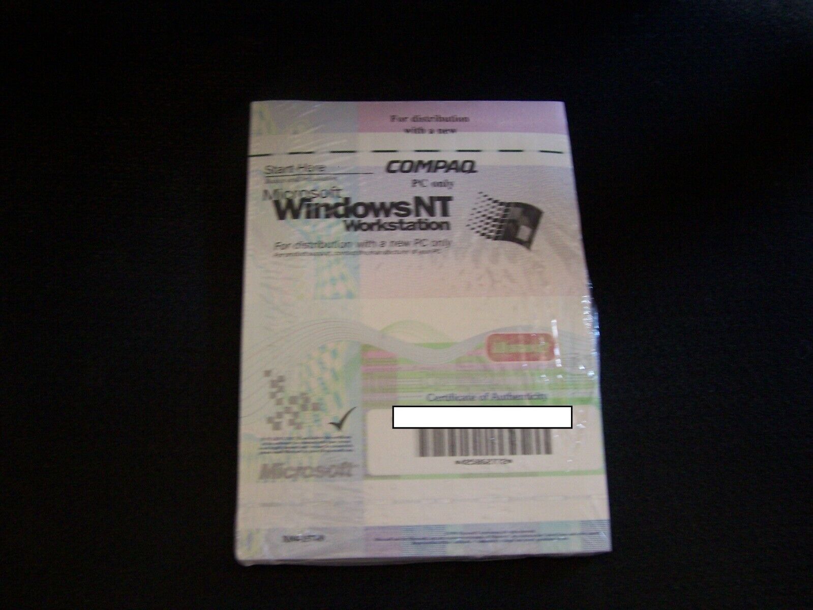 Windows NT Workstation  for Compaq PC only - Estate Sale New Old Stock