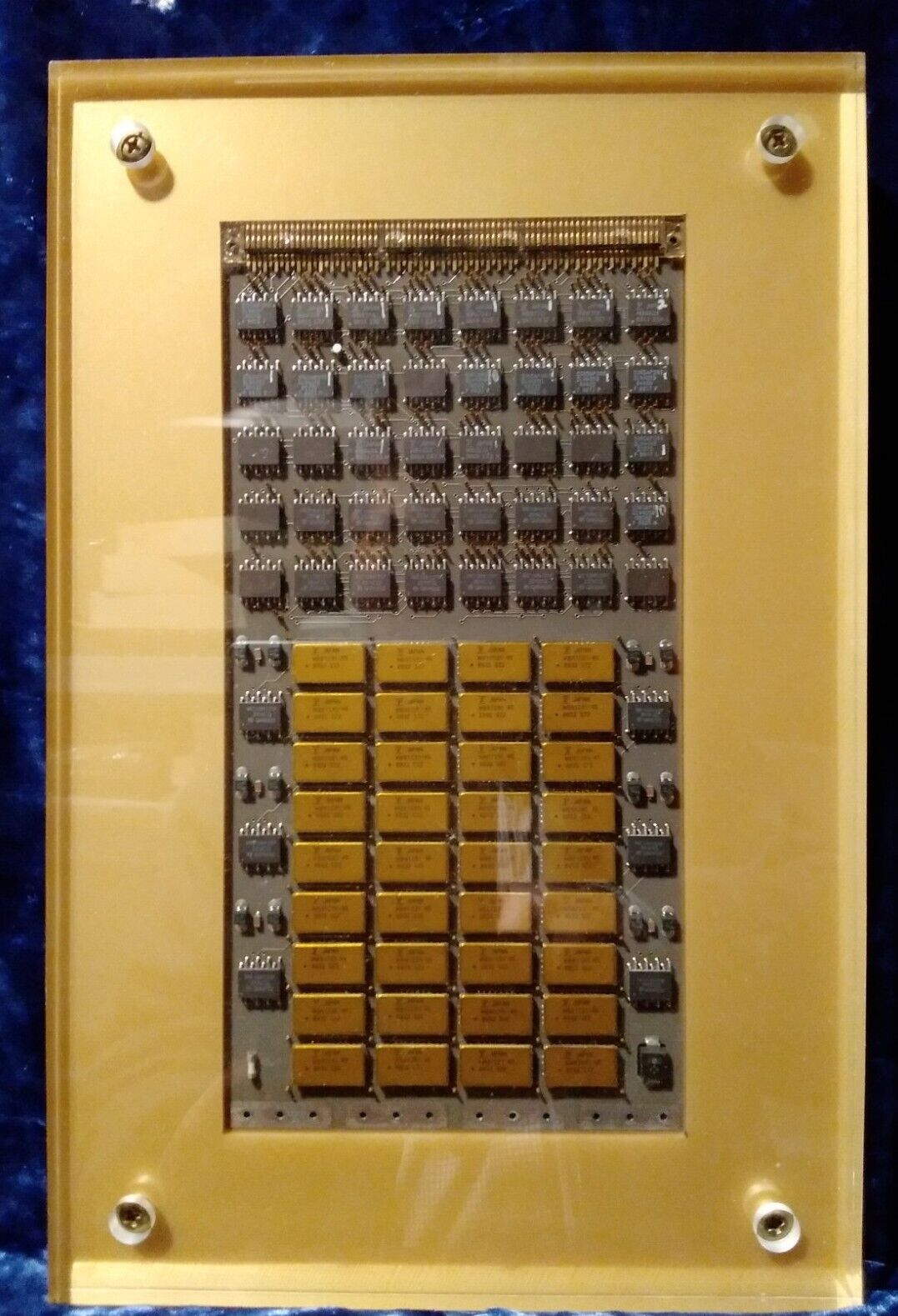 Cray-2 SuperComputer Memory Board in Lucite. No Engraving.  $20 more to Engrave 