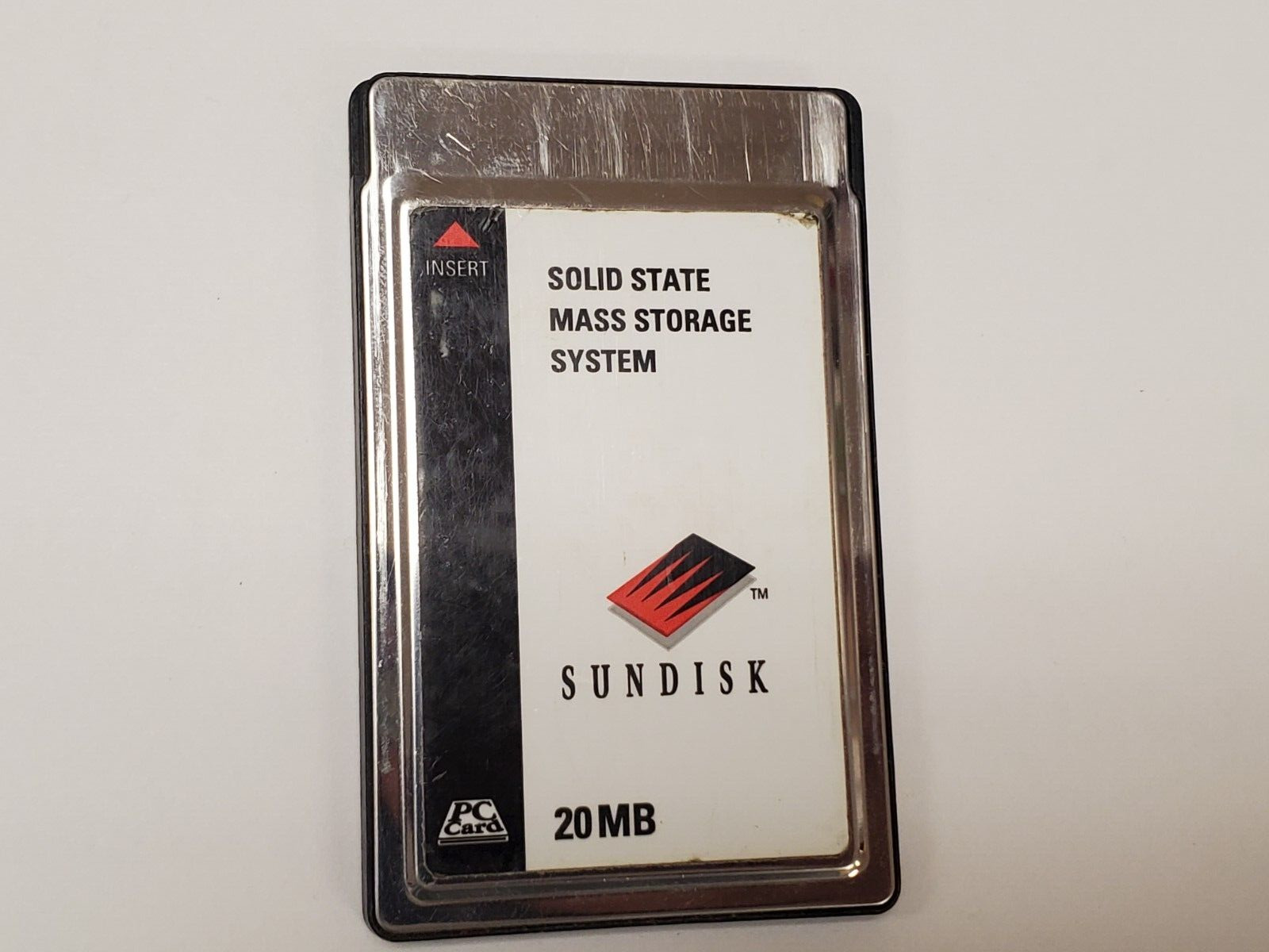 SUNDISK 20MB PCMCIA SOLID STATE MASS STORAGE for HP Palmtop 200LX 100LX 1000CX