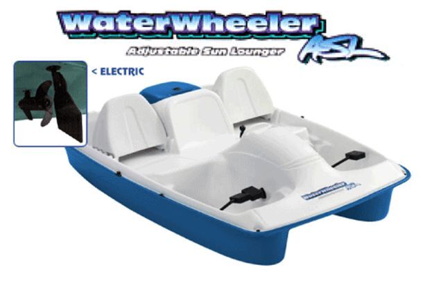 PADDLE PEDDLE BOAT 5PERSON WATER WHEELER ELECTRIC MOTOR