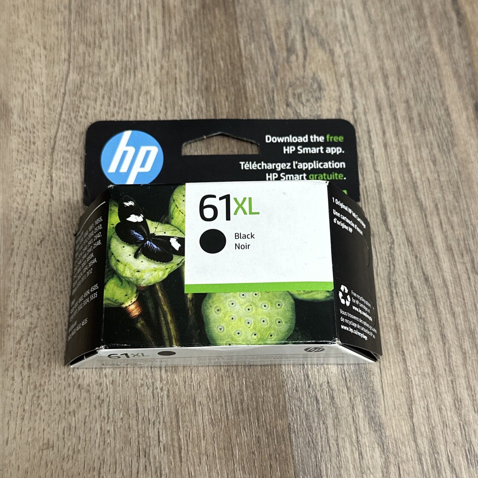 New Genuine HP 61XL Black Ink Cartridge CH563WN Sealed Expires 2025