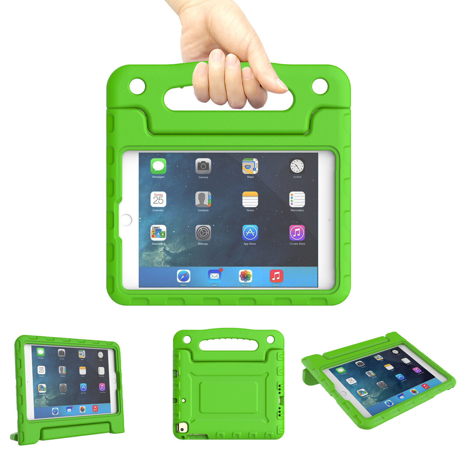 For iPad Mini 1 2 3 4 5 Generation - Shockproof Built-in Handle Kids Tablet Case
