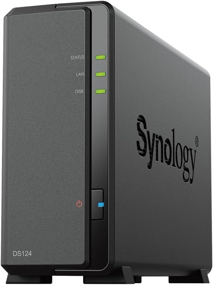 Synology DS124 NAS 1bay DiskStation Realtek RTD1619B 1GB DDR4 Retail