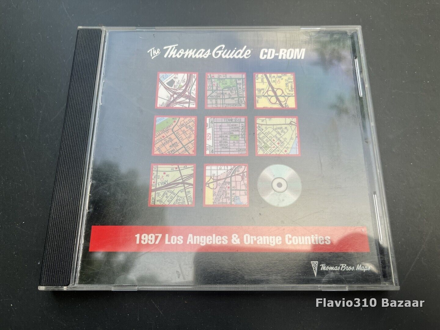 Authentic Vintage The THOMAS GUIDE CD-ROM 1997 Los Angeles & Orange Counties