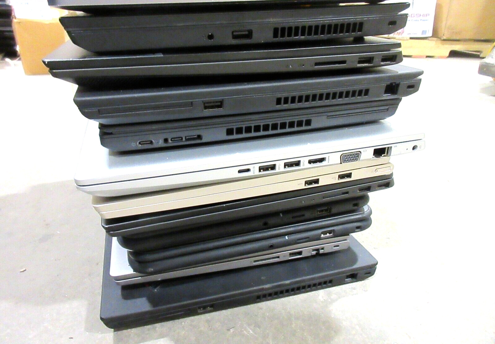 Lot of (11) GOOD* Lenovo, HP, Dell Laptops 8th Gen - 11th Gen with ram