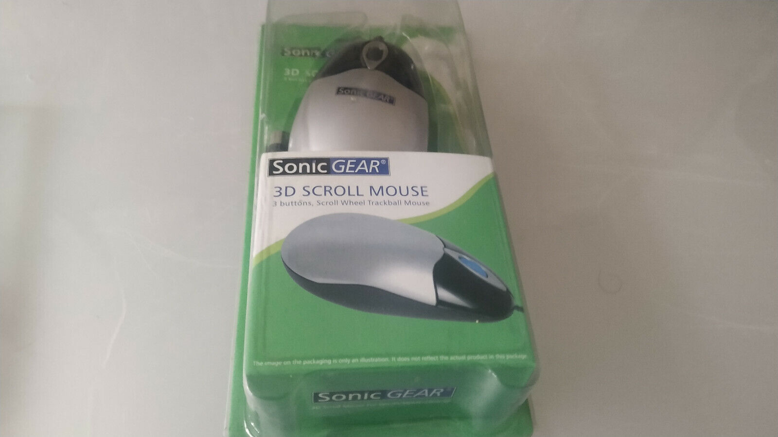 Sonic Gear Ball Mouse 3D Scroll Vintage Mouse New In Box PS2