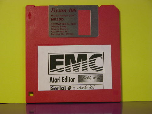 Atari Editor Roland Linear Synth D5 D10 20 D-110 Floppy Disk 720 K ° Vintage