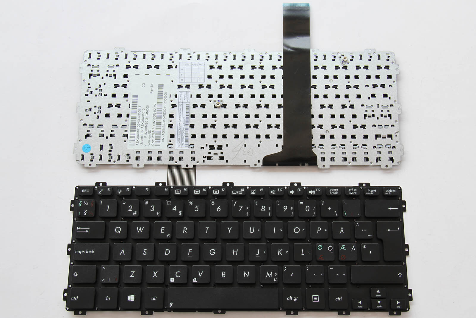 Nordic Swedish Danish Norwegian Finnish Keyboard for Asus X301 X301A Notebook