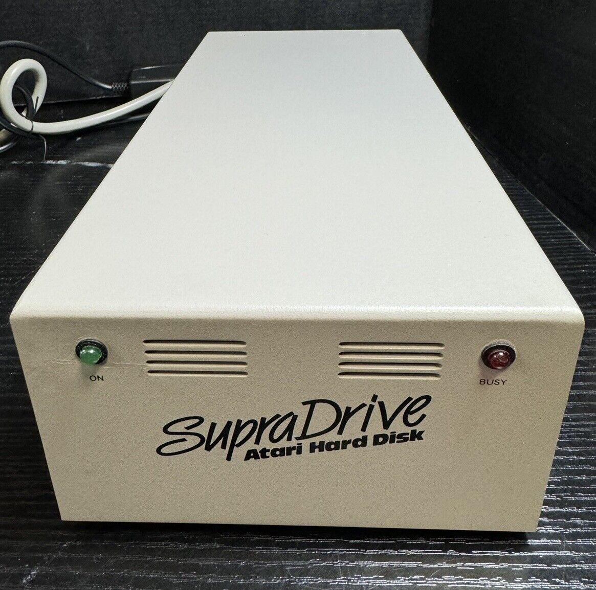Atari 52MB SupraDrive like ST STE Megafile ACSI SCSI Hard Disk & Cable - TESTED