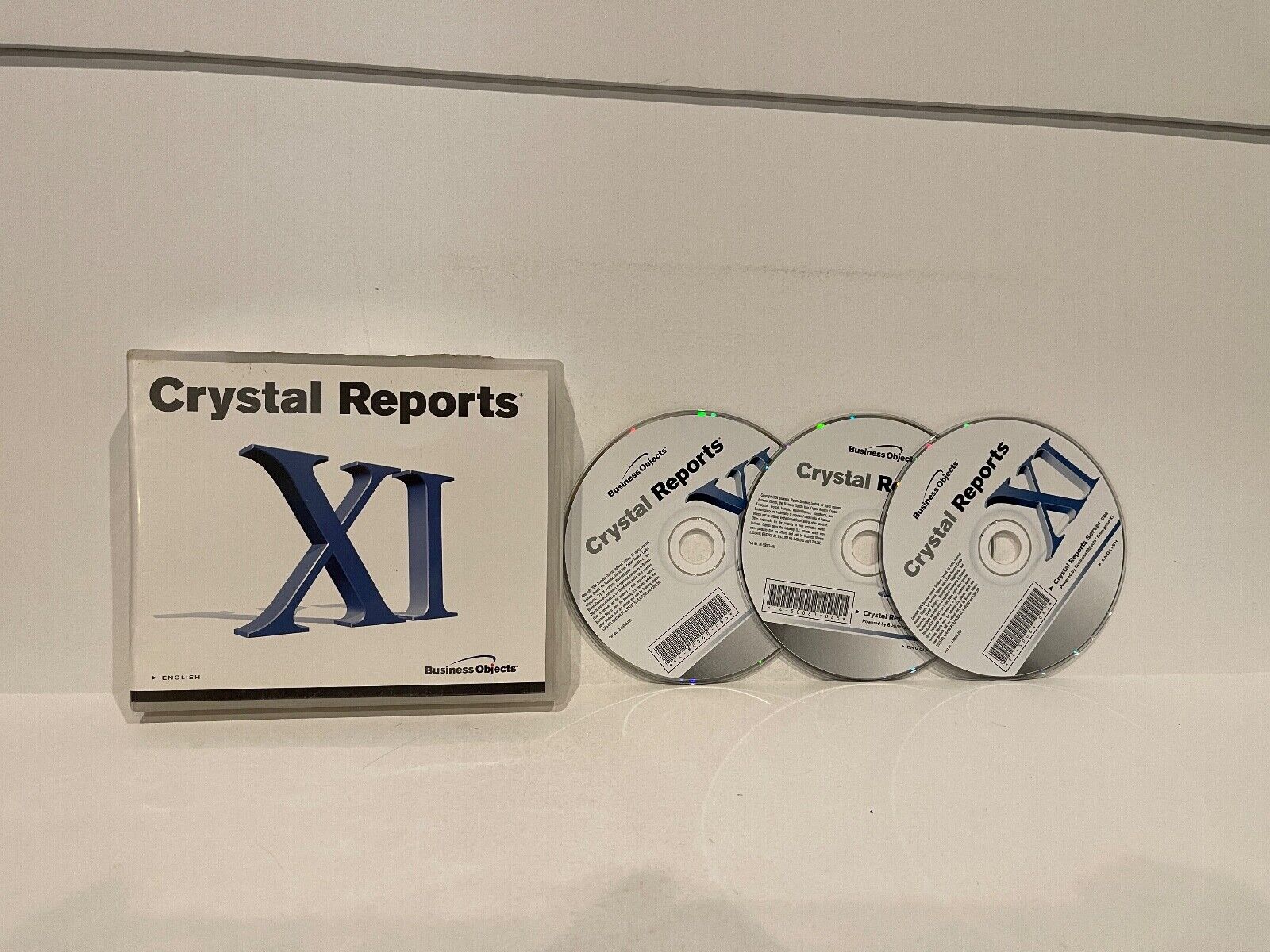 Crystal Reports XI Server 3-Disc PC Set 11 In Case w/ \