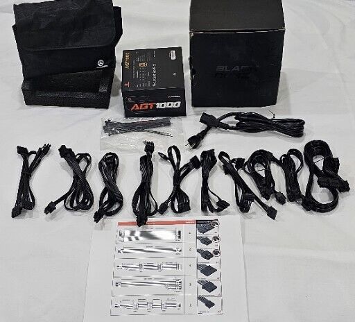 ARESGAME AGT Series 1000W Power Supply, 80+ Gold Certified, Fully Modular, FD...