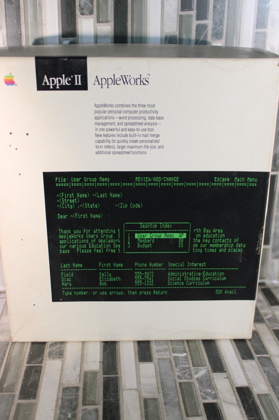 Apple II AppleWorks A2D4501/A