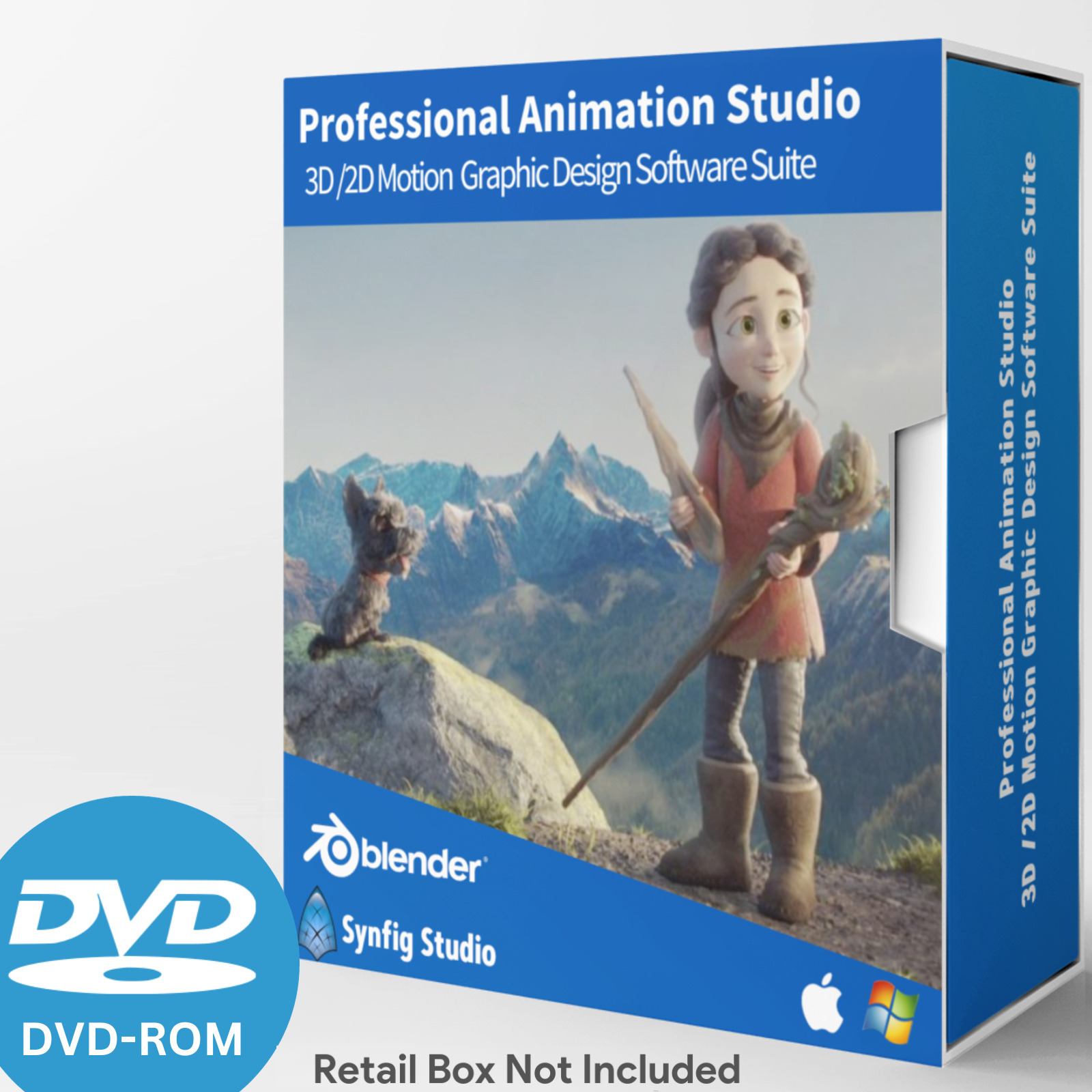 Animation Studio- PRO 3D/2D Motion Graphic Design Software Suite-DVD Windows/Mac