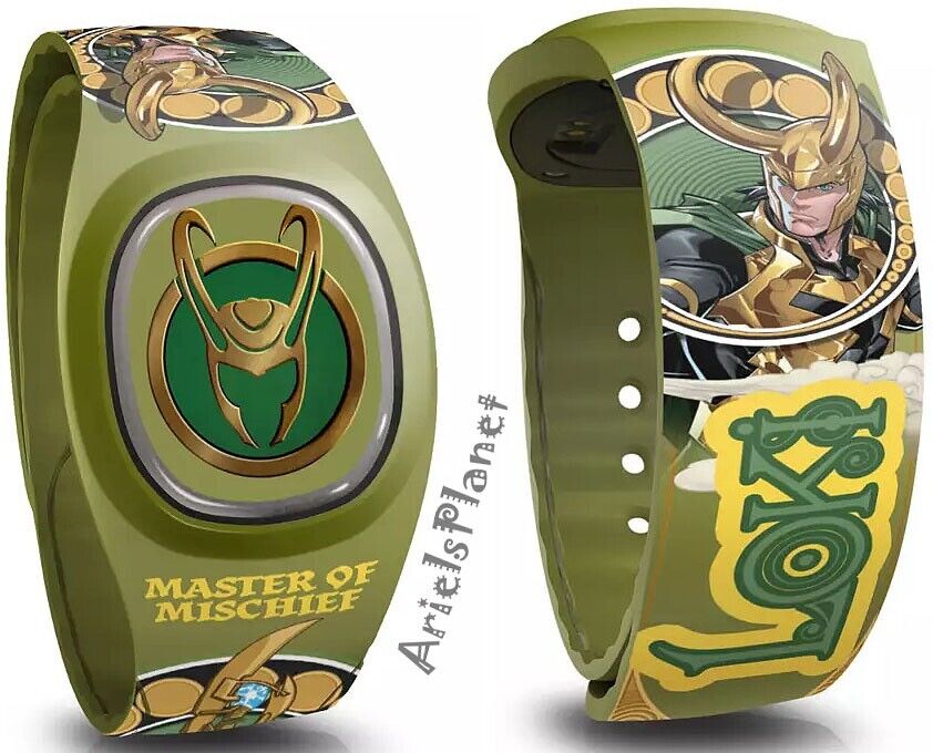 2023 Disney Parks Marvel Loki Master of Mischief MagicBand Plus Unlinked