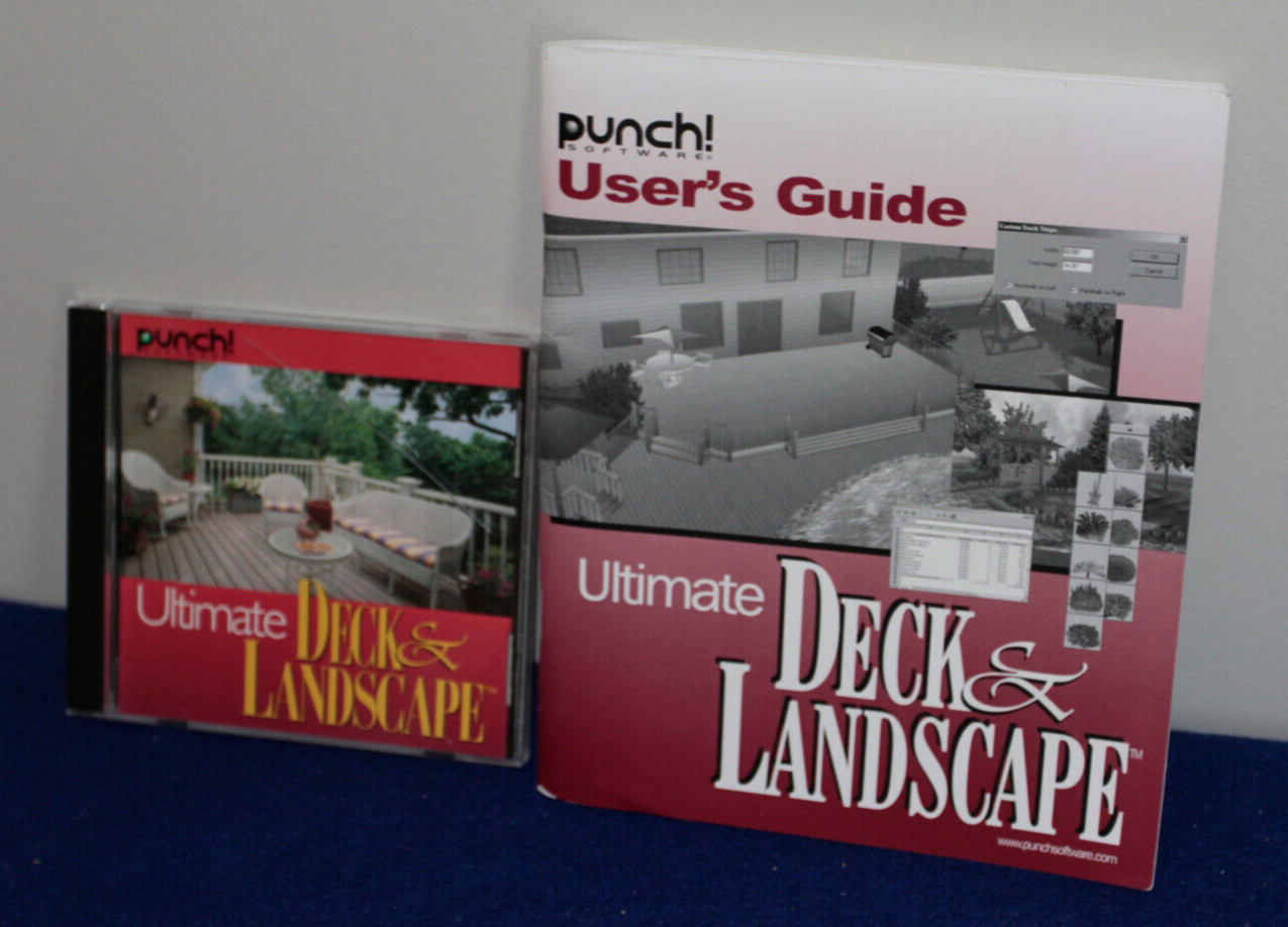 Punch: Ultimate Deck & Landscape (CD-ROM, Windows) with User Guide - Take a L@@K