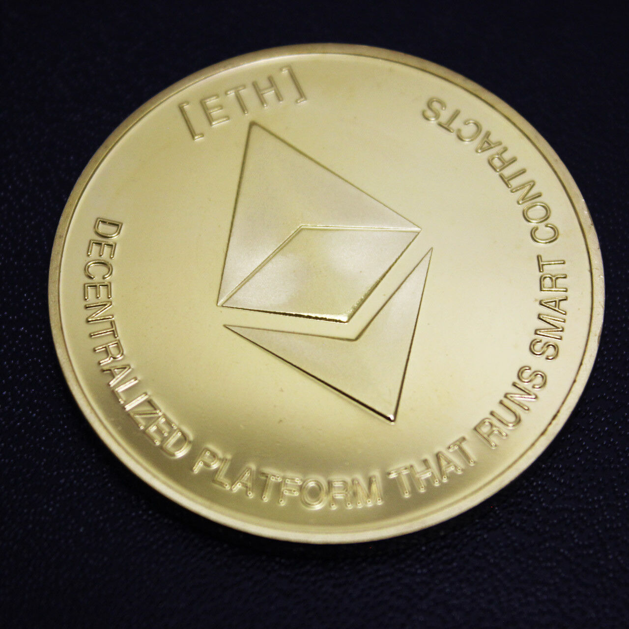 Ethereum Gold Plated Commemorative Coin Collectible Canada FREE FAST SHIPPING