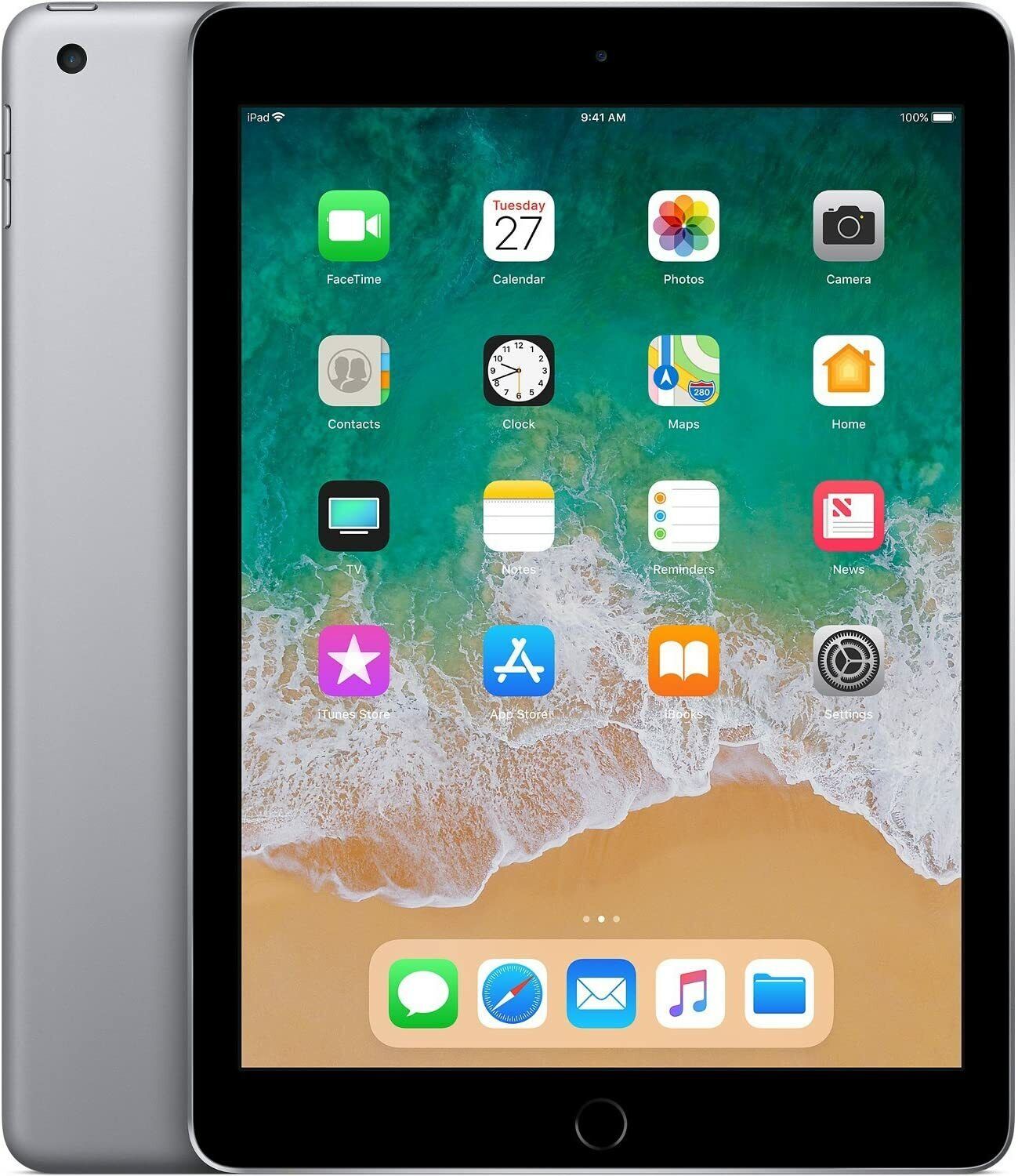 Apple iPad 6th Gen (2018) - 32GB - Space Gray - Wi-Fi Only - OK Grade