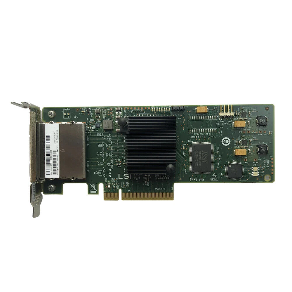 LSI 9200-8E RAID Controller Card 6Gbps 8-lane External PCI E SAS SATA RAID ROM