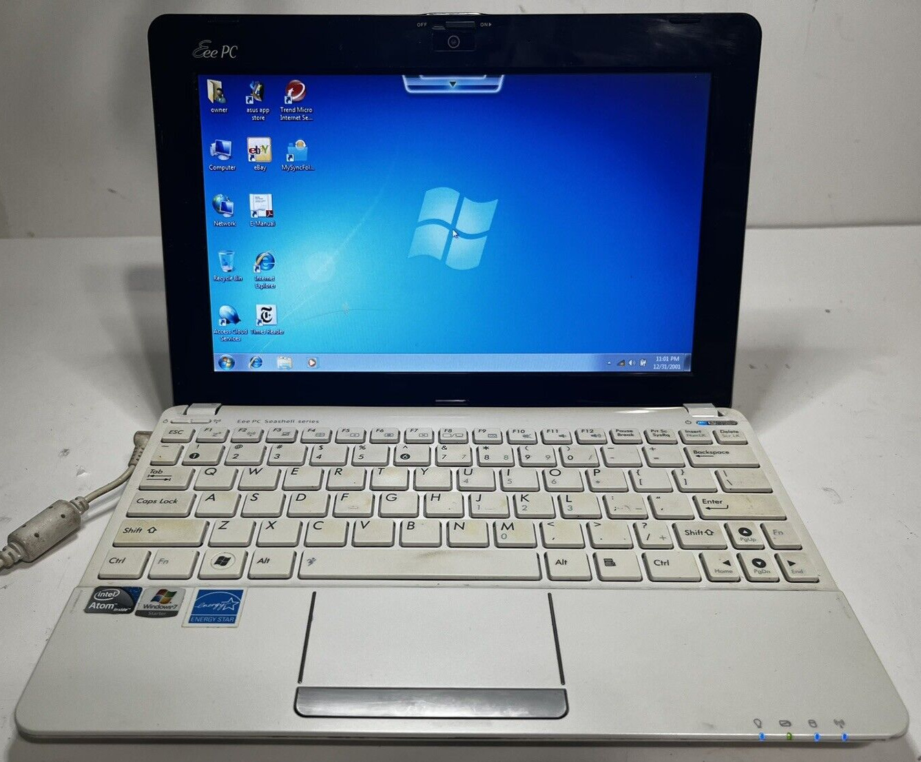 Asus Eee PC Seashell Series Laptop Notebook Win7 Intel Atom N550 1.5 GHz 2GB RAM