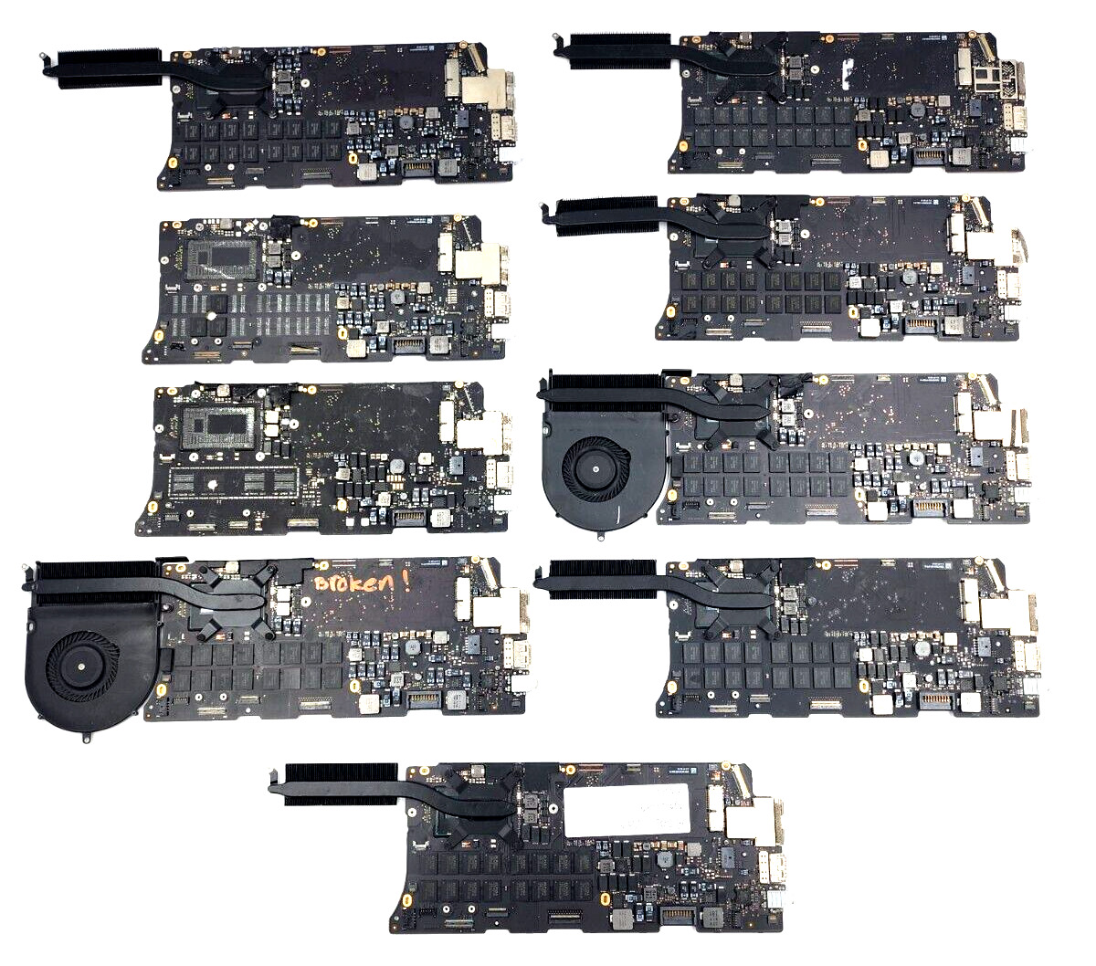Lot of 19 Macbook Pro Logic Boards - Nineteen - A1502 820-3476-A - For Parts