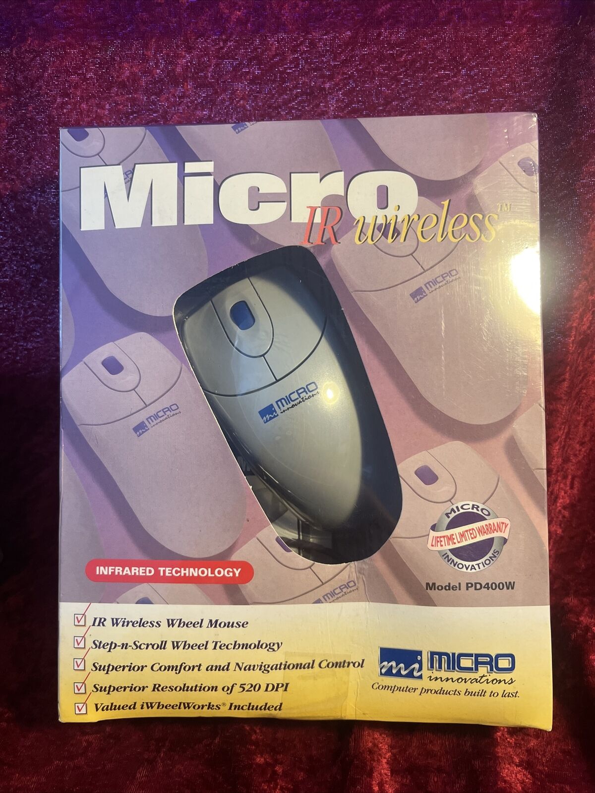 Vintage Micro Innovations Wireless Mouse Model PD400W