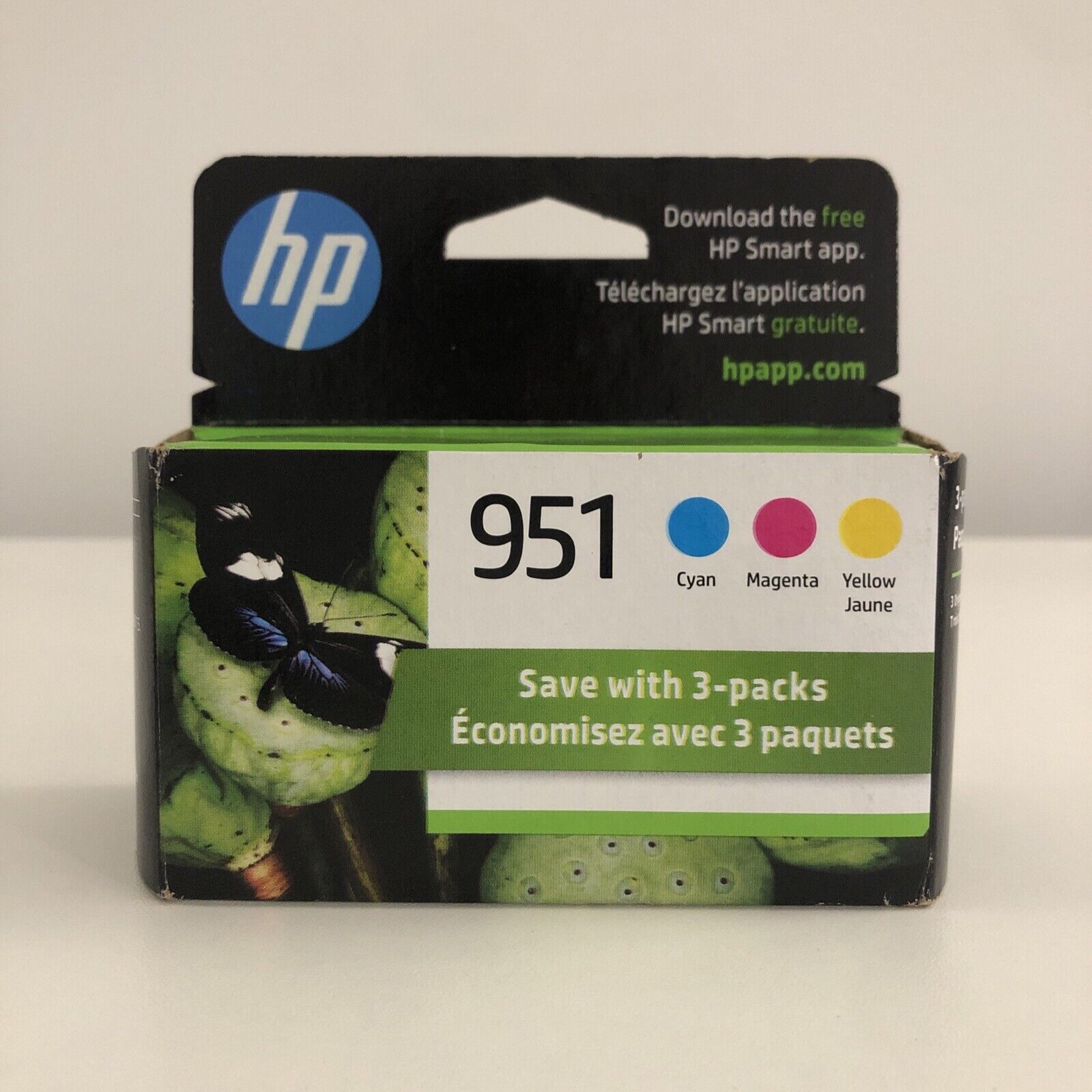 HP 951 Ink Cartridge Tri-Color Combo 3 Pack NOV 2023 Genuine OEM New Sealed