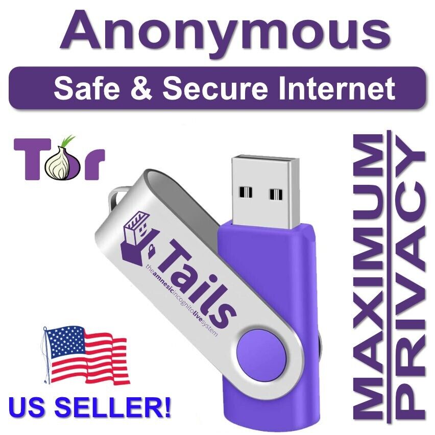 Tails Linux 6.1 USB Drive Safe Fast Secure Live Bootable Anonymous