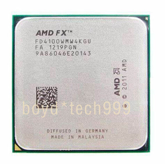 AMD FX-Series FX-4100 FX-4130 FX-4300 FX-4350 CPU 4Core Socket AM3+ Processor